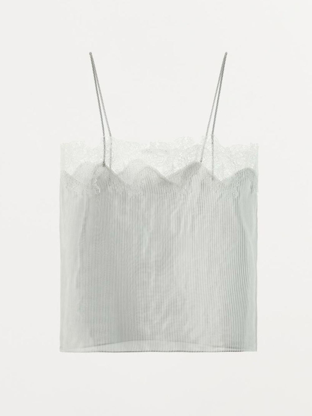 ZARA STRIPED LACE CAMISOLE - Picture 6 of 14